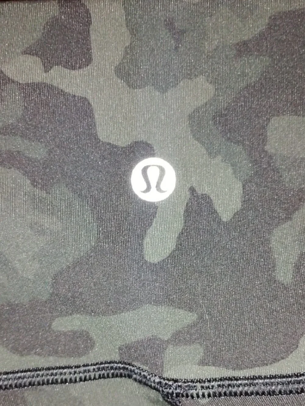 lululemon athletica Black and Green Camo Leggings